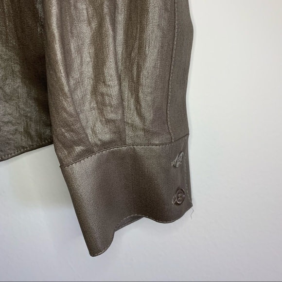 BCBGMaxAzria Dusty Olive Anderson Button Up - Picture 8 of 14